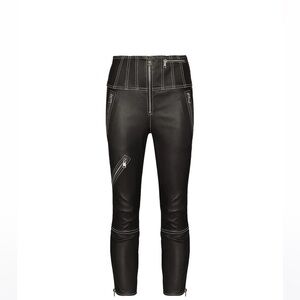 NWT Alexander McQueen Leather Moto Pants 44/8